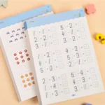 2 Books/set Math Workbook Set - 40 Sheets for Numbers Within 10, Addition/Subtraction Within 20, Oral Arithmetic Answer Sheet