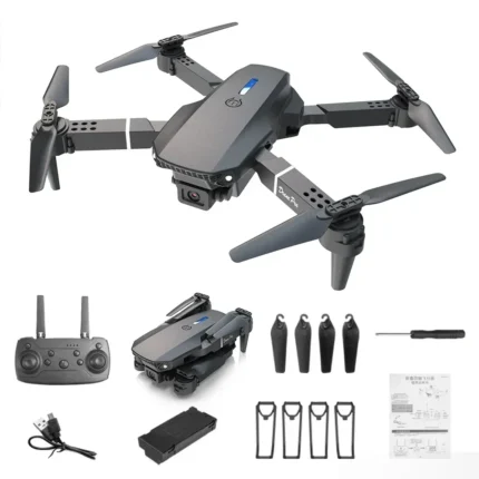 Drone E88 Mini Drone 4K HD Camera WiFi FPV Foldable Quadcopter for Kids Adults Gift Toy RC Aircraft