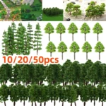 50/20/10pcs 2.8-9cm Model Trees Mini Landscape Decoration Railway Diorama Scale Architectural Model Train Layout DIY Kit