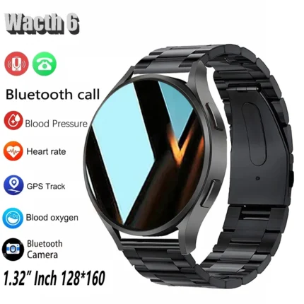 Buy Business Smartwatch Men 1.32 Inch 128*160 Bluetooth Call Health Monitoring Alarm Clock Fashion Watch Women Multifunction