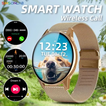 Buy Smart Watch For Men Women, 2025 NEW Hot  Wireless Call AI Voice Assistant Notification Alert Multi-Functional Watch Holiday Gifts Smartwatch