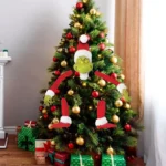 5Pcs Arm Leg Head Ornaments Holder Head/Arms and Legs Grinch Tree Topper Decor Xmas Elf Body Tree Decoration for Xmas Party